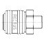 Picture of Quick Coupling, European Profile, ND 7.2 (Series 26) - 26KFAW17MPN