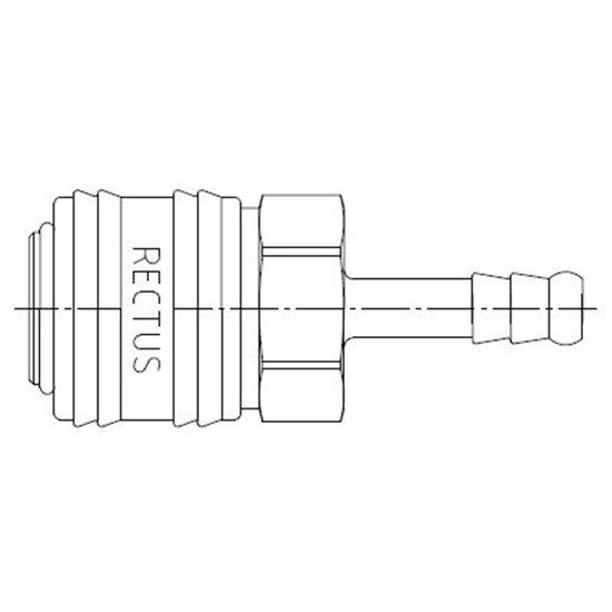 Picture of Quick Coupling, European Profile, ND 7.2 (Series 26) - 26KFTF06MPX