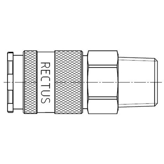 Picture of Quick coupling, European Profile ND 10 (Series 27, Series 1700, Series 1727) - 27KFAK26MEN
