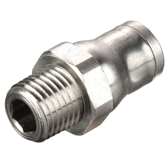Picture of Electroless Nickel Plated Brass Push-to-Connect Fittings - Prestolok PLM - 68PLM-4-2