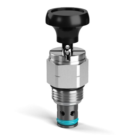 Picture of 2 Position, 2 Way Normally Closed Poppet Type Manual Valve - DL081LN