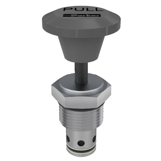 Picture of 2 Position, 2 Way Normally Closed Poppet Type Manual Valve - DL101TV