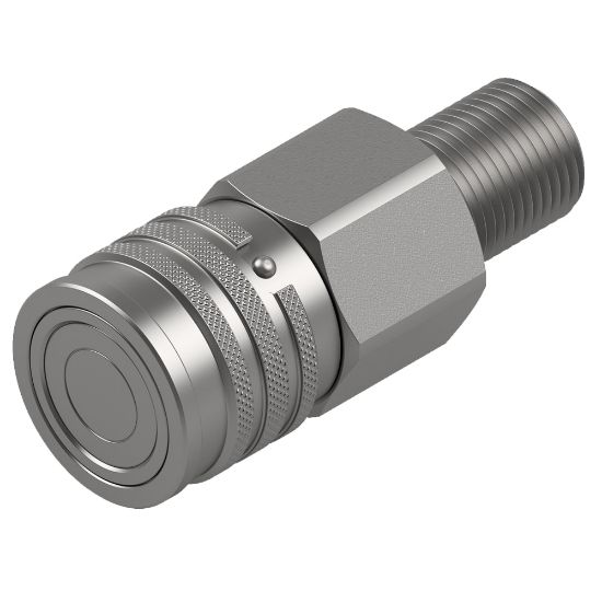 Picture of Hydraulic Flat-Face Quick Coupling - ISO 16028  - FEM/IF Series - FEM-501-18MCL