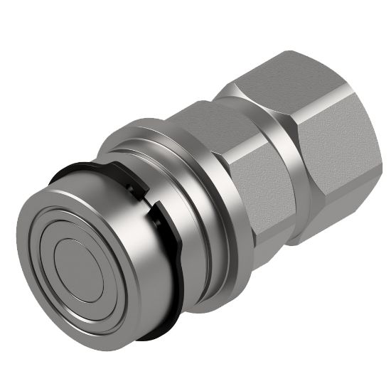 Picture of Hydraulic Flat-Face Quick Coupling - ISO 16028  - FEM/IF Series - FEMP-371-6FB