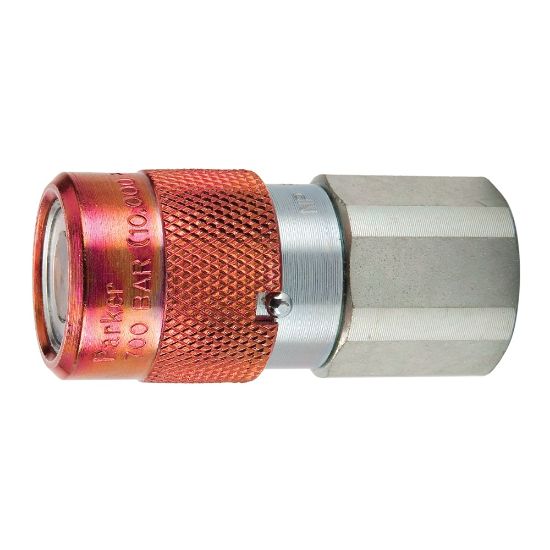 Picture of High Pressure, HTMA, Non-Spill, Flat Face Quick Couplings with Sleeve Lock - FH Series - FH-371-6FP
