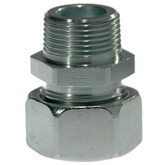 Picture of Ermeto DIN male stud high pressure hydraulic tube fittings - GE08LR1/4KEG71