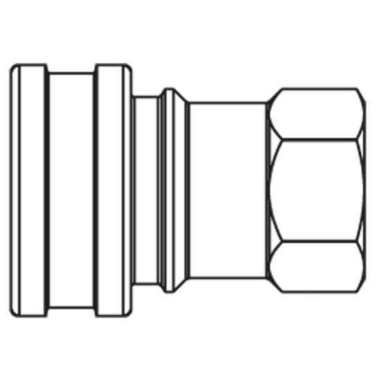 Picture of Hydraulic quick coupling - ISO B Profile - IB series - IB10010 HUV