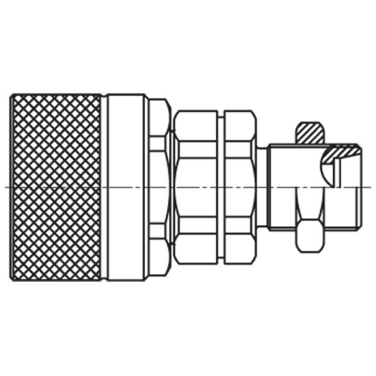 Picture of Screw-to-Connect Quick Coupling - Series QHPA - QHPA14-E6X4-C