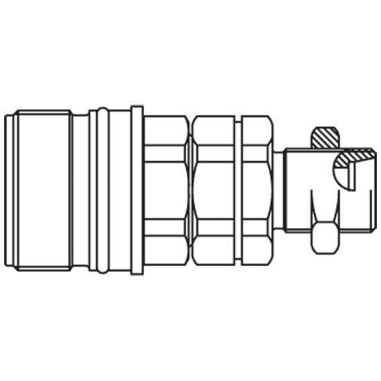 Picture of Screw-to-Connect Quick Coupling - Series QHPA - QHPA53-E6X2-C