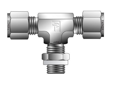 Picture for category A-LOK Inch Tube Male Tee BSPP Straight Thread - MBT R