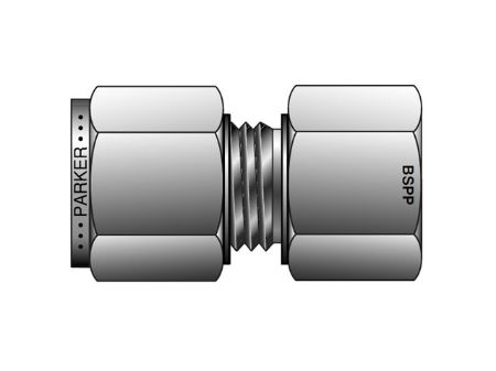 Picture for category CPI Metric Tube BSPP Gauge Connector - GBZ GC
