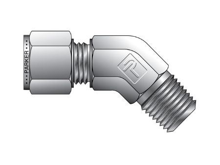Picture for category A-LOK Metric Tube NPT Male 45° Elbow - MVEL