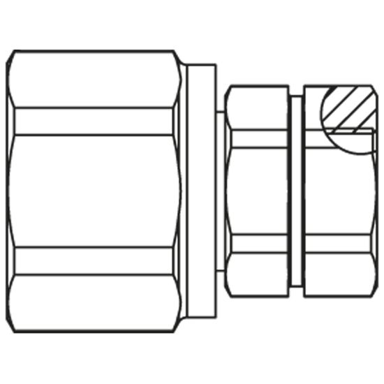 Picture of Screw-to-Connect Quick Coupling - Series QHPA - QHPA16-G4X6-C