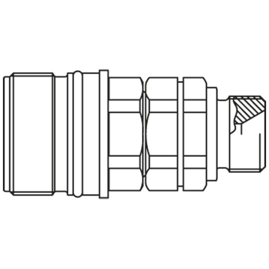 Picture of Screw-to-Connect Quick Coupling - Series QHPA - QHPA54-F4B4-C